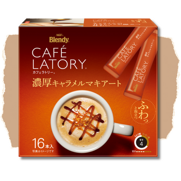 AGF カフェラトリー 濃厚ラテ シリーズキャラメルマキアート 16本入