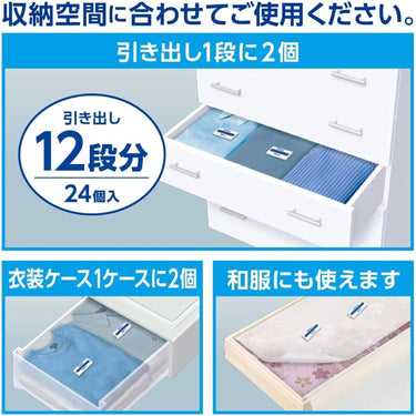 衣類用防虫剤の収納例
