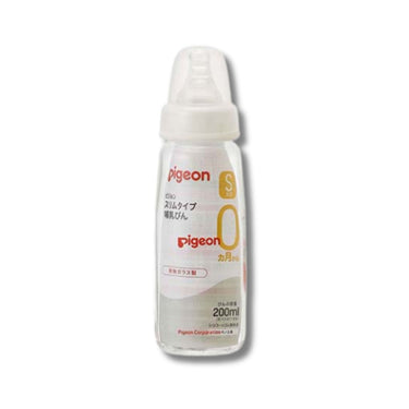 pigeon 哺乳びん 耐熱ガラス製 スリムタイプ 200ml
