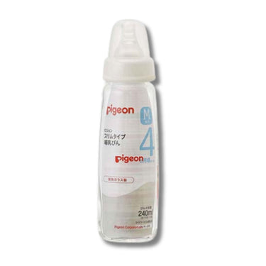 pigeon 哺乳びん 耐熱ガラス製 スリムタイプ 240ml