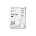 pigeon スリムタイプ 乳首 シリコーンゴム製 6ヵ月頃~/Y(Y字形)1個入
