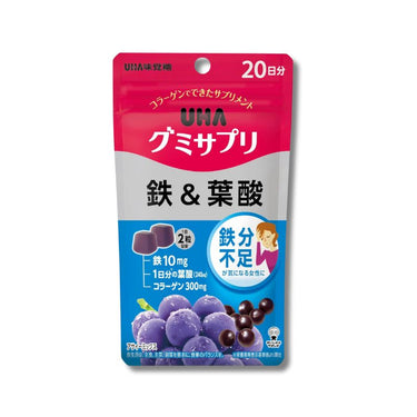 UHA グミサプリ 鉄&葉酸 アサイーミックス味