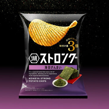 Calbee ストロング ポテトチップス 海苔ざんまい