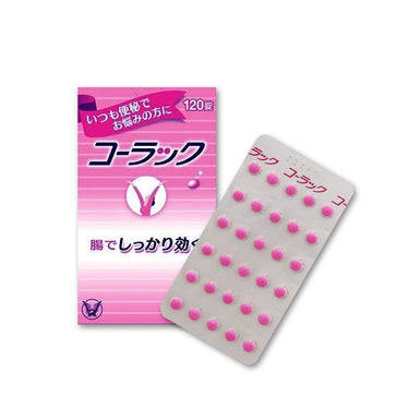 ピンク色の錠剤と外箱