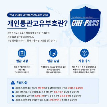 개인통관고유부호 검증 강화 안내