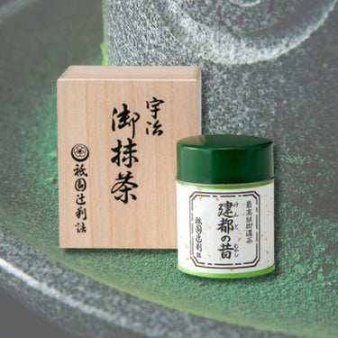 宇治茶 祇園辻利 抹茶 建都の昔 （木箱入り） 40g