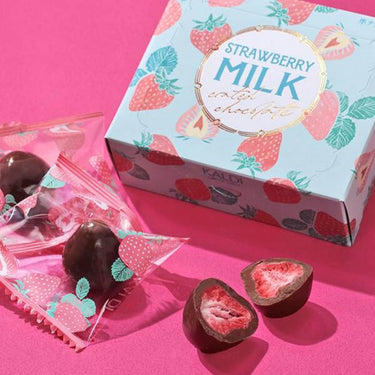 苺のコーテッドチョコ ミルク