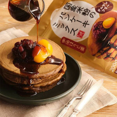 国産米粉のパンケーキミックス 宇治ほうじ茶