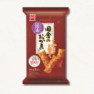 岩塚製菓 田舎のおかき シリーズ 醤油味8個入
