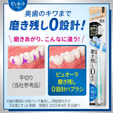ピュオーラハブラシ 薄型コンパクト ふつう