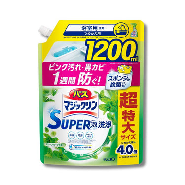 バス マジックリン SUPER 泡洗浄 グリーンハーブの香り