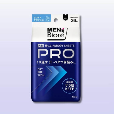 Kao 맨즈 비올레 얼굴도 닦는 바디 시트 PRO 26장입