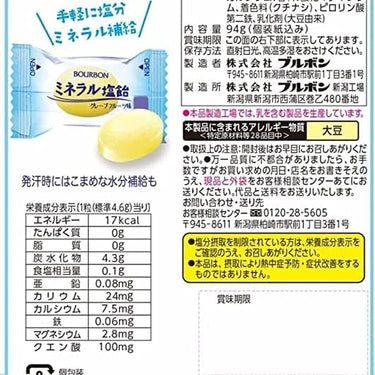 부르본 미네랄 소금 캔디