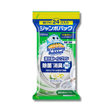 スクラビングバブル 流せるトイレブラシ 除菌消臭プラス ホワイトブロッサム