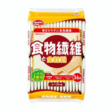ハマダコンフェクト ウエハース メープル味(食物繊維と全粒粉)