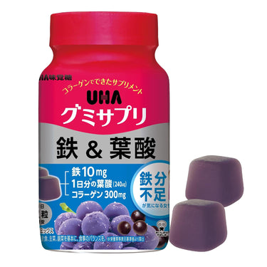 UHA グミサプリ 鉄＆葉酸 アサイーミックス味