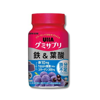 UHA グミサプリ 鉄＆葉酸 アサイーミックス味