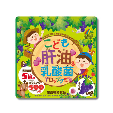 こども 肝油 ＆ 乳酸菌 ドロップグミ
