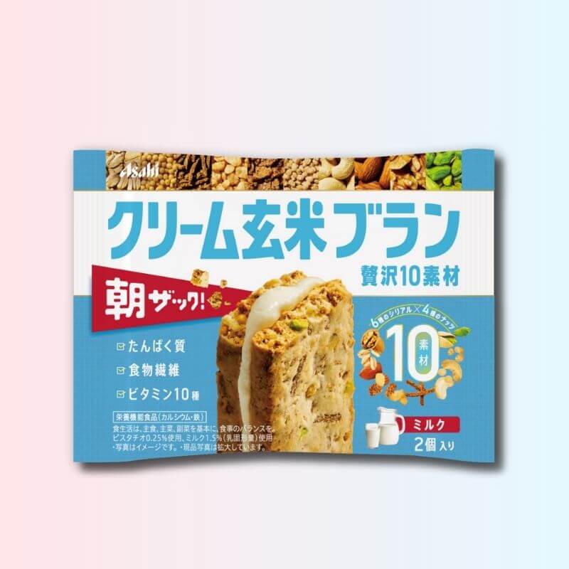 アサヒ クリーム玄米ブラン 贅沢10素材 2個入 ミルク