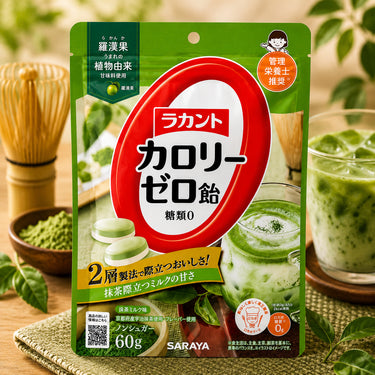 라칸토 칼로리 제로 캔디 말차 밀크