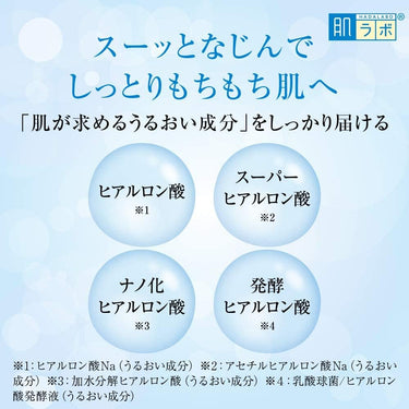 4種のヒアルロン酸を紹介する美容広告