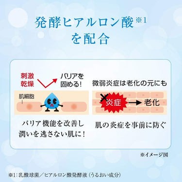 発酵ヒアルロン酸配合の説明図
