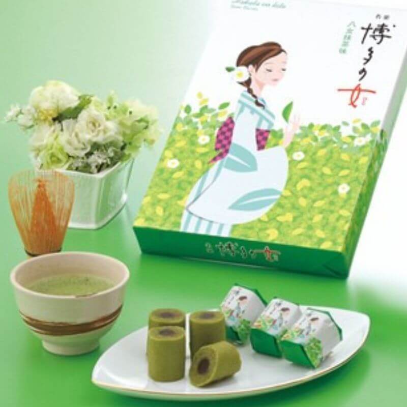 二鶴堂 博多の女 八女抹茶味