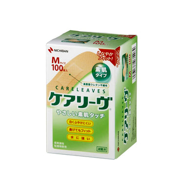 ニチバン ケアリーヴ 絆創膏 素肌タイプ シリーズ Mサイズ100枚入